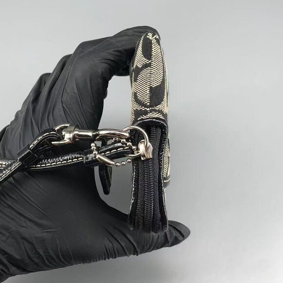 Coach Black and Grey Signature Wallet - Picture 4 of 12